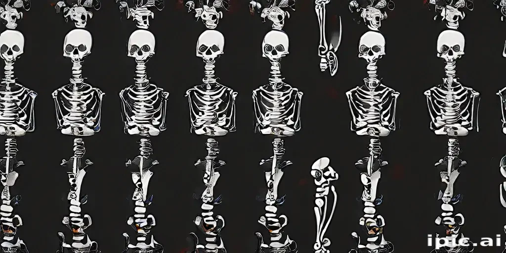 skeleton background