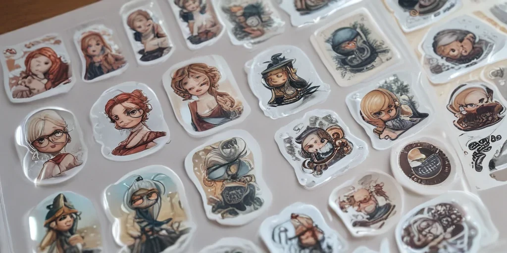 aesthetic transparent stickers