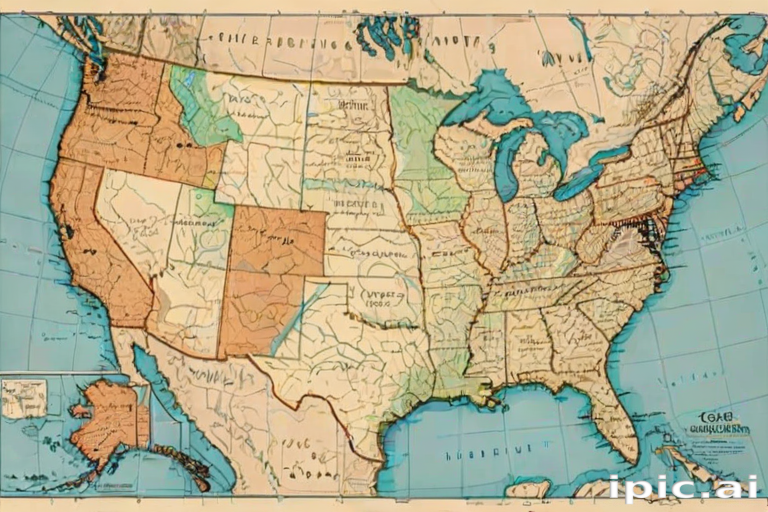 map united states