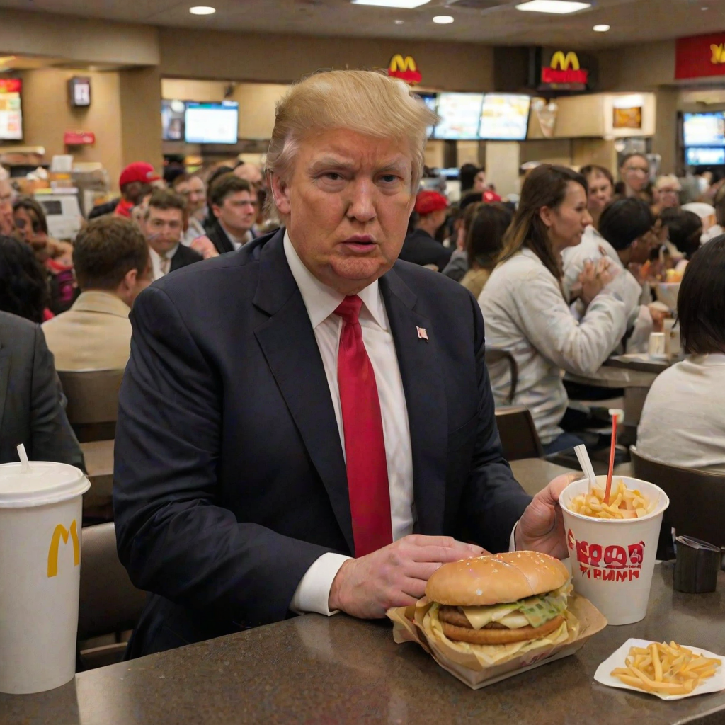donald trump at mcdonalds