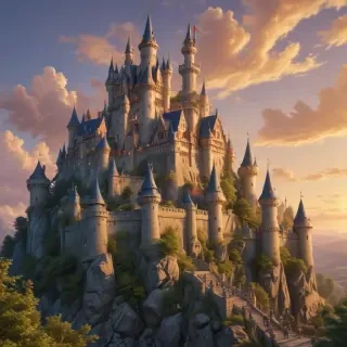 castle in cartoon