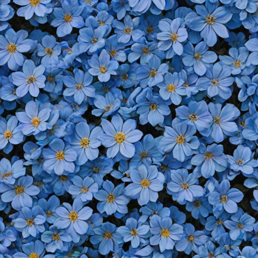 blue flowers aesthetic