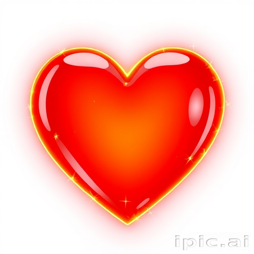 glow heart png