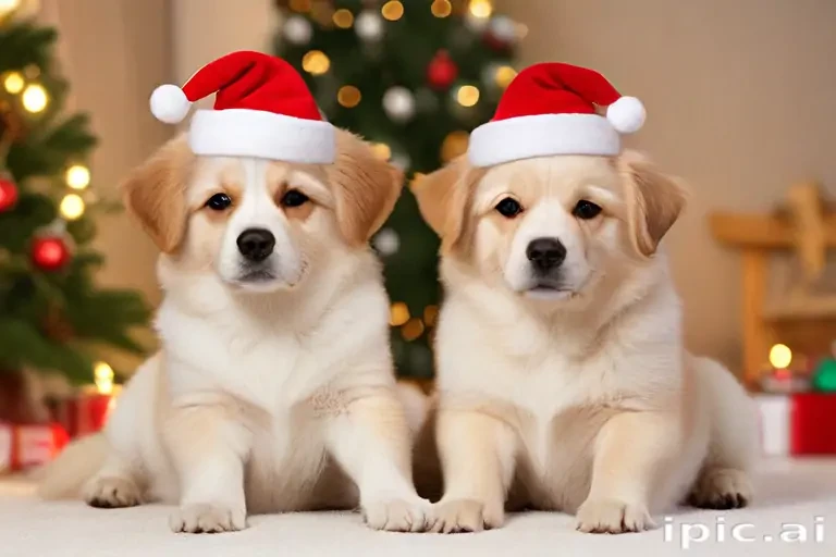cute christmas dogs