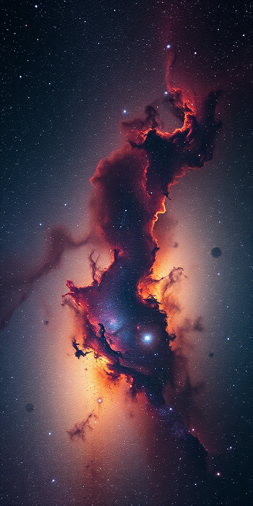 Create a high-resolution image of a vibrant cosmic landscape with swirling galaxies and nebulae, using a Canon EOS R5 with a 24mm f/1.4 lens, aperture set to f/2.8, ISO 800, 30-second exposure, taken from a wide-angle perspective to capture depth and detail in the universe.
