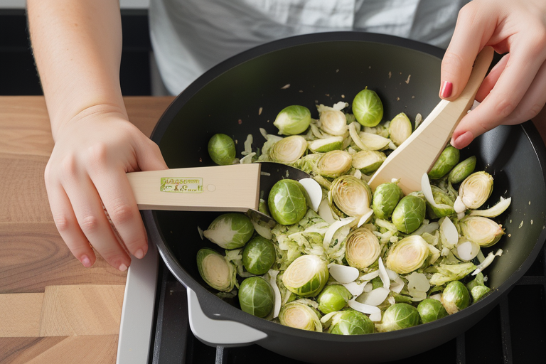how do you shred brussel sprouts