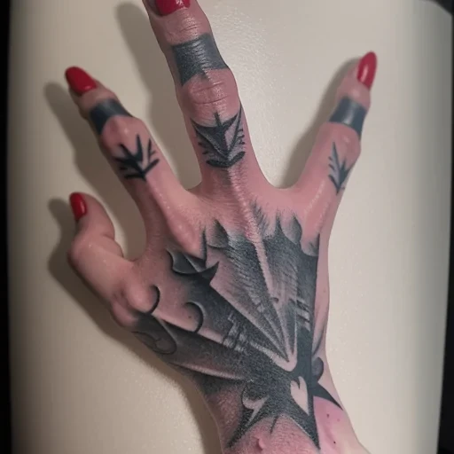 joker hand tattoo
