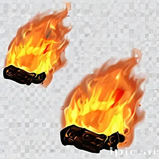 fire clear background