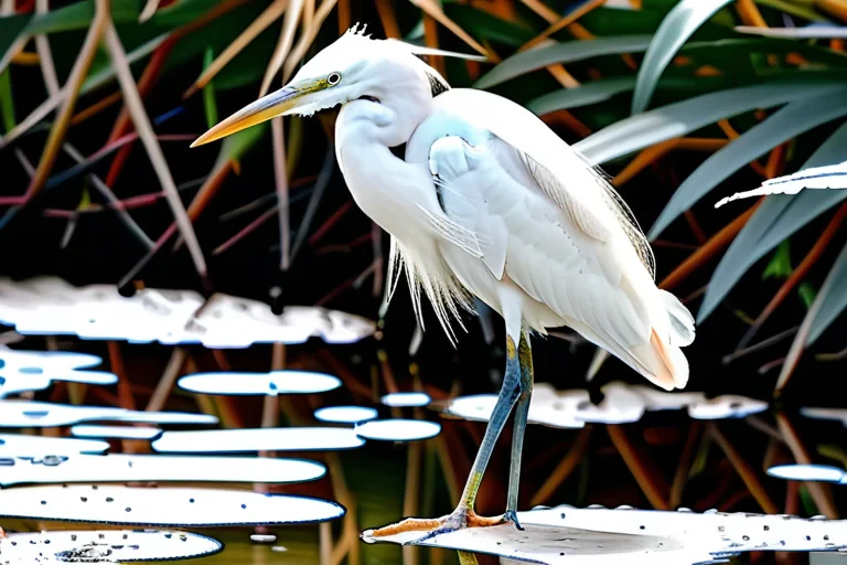 white heron
