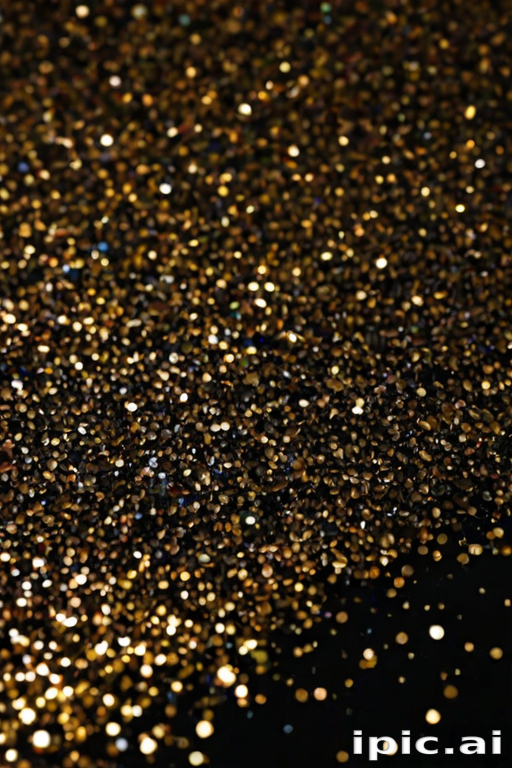 glitter on black background