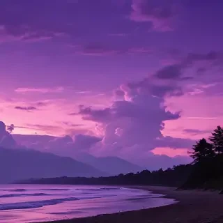 purple sky wallpaper