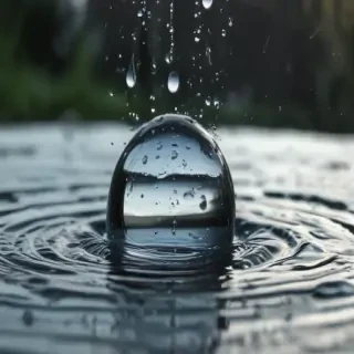 water droplets transparent