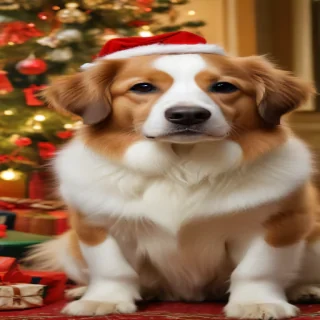 christmas dogs wallpaper