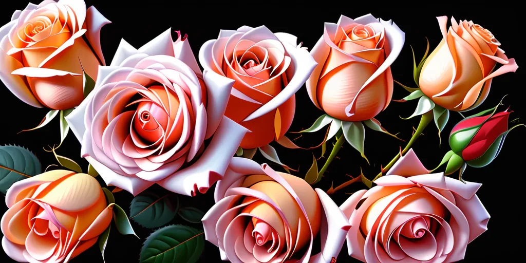 roses in background