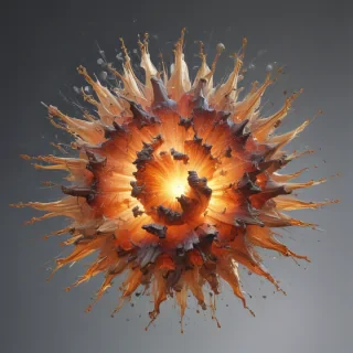 transparent explosion
