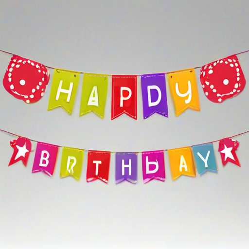 happy birthday banner png