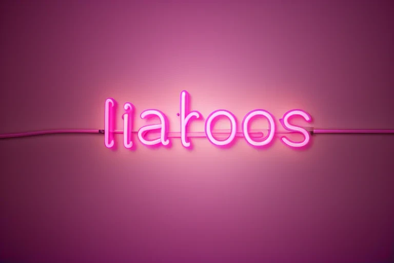 pink neon background