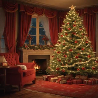 retro christmas image