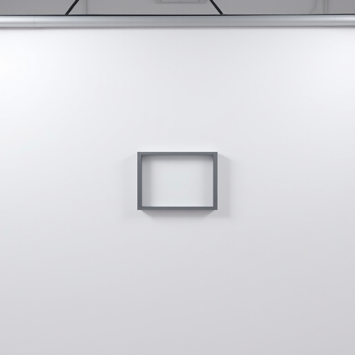 Generate a high-resolution image of a simple geometric shape on a plain background using a DSLR camera with a 50mm lens, aperture set to f/1.8, ISO 100, in a well-lit studio environment with soft lighting for even illumination.