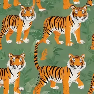 cartoon tigers
