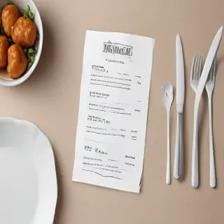 restaurant menu mockup