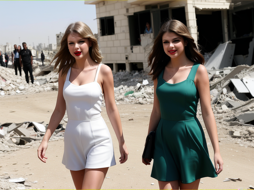 taylor swift and selena gomez gaza