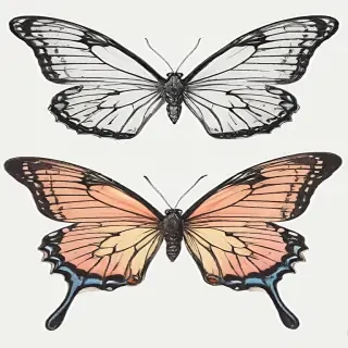 butterfly png outline