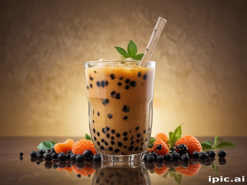 boba tea background