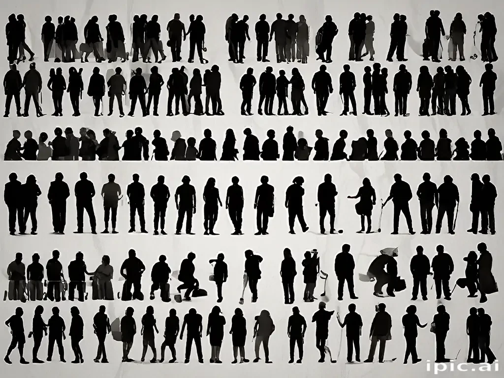people silhouettes