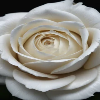 white rose on black