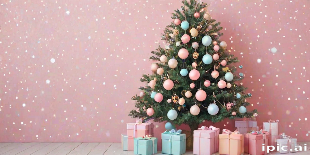 pastel aesthetic christmas wallpaper