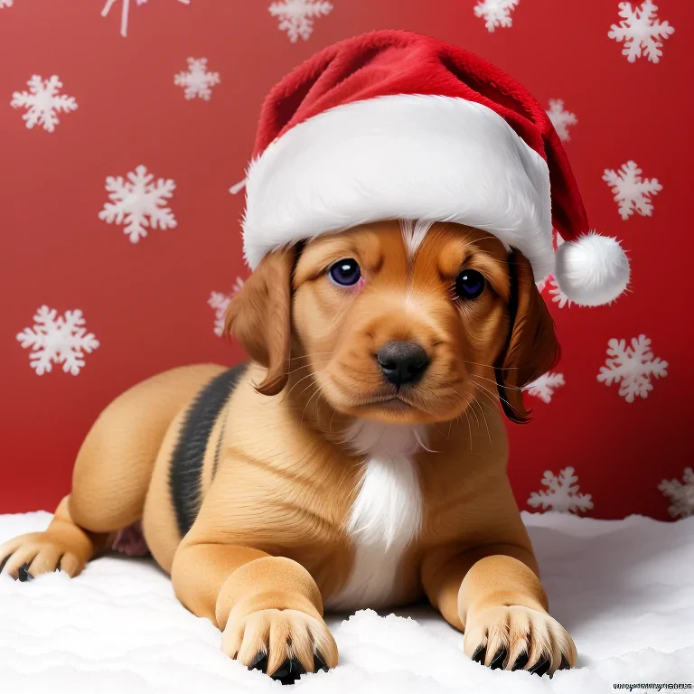 christmas puppy wallpaper backgrounds