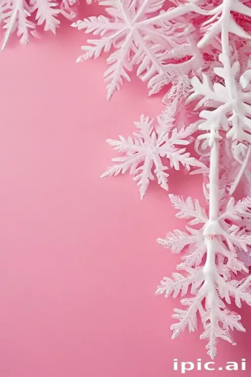 pink winter background
