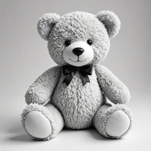 teddy bear clipart black and white