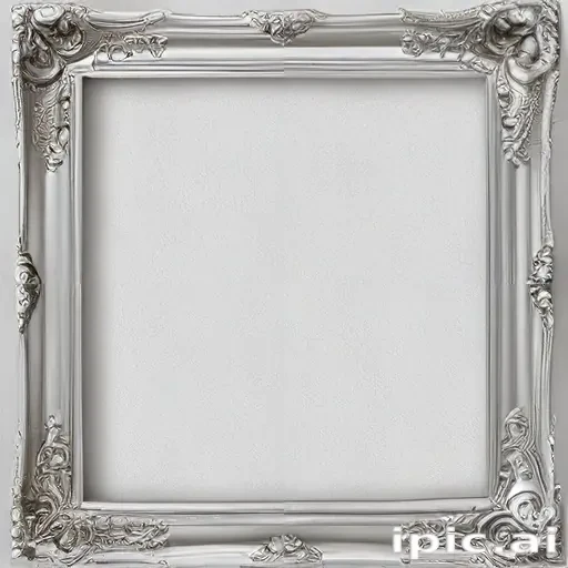 silver picture frame png