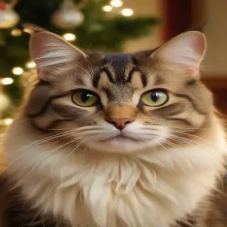 cat christmas background