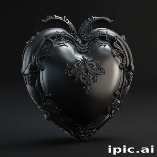 black heart transparent