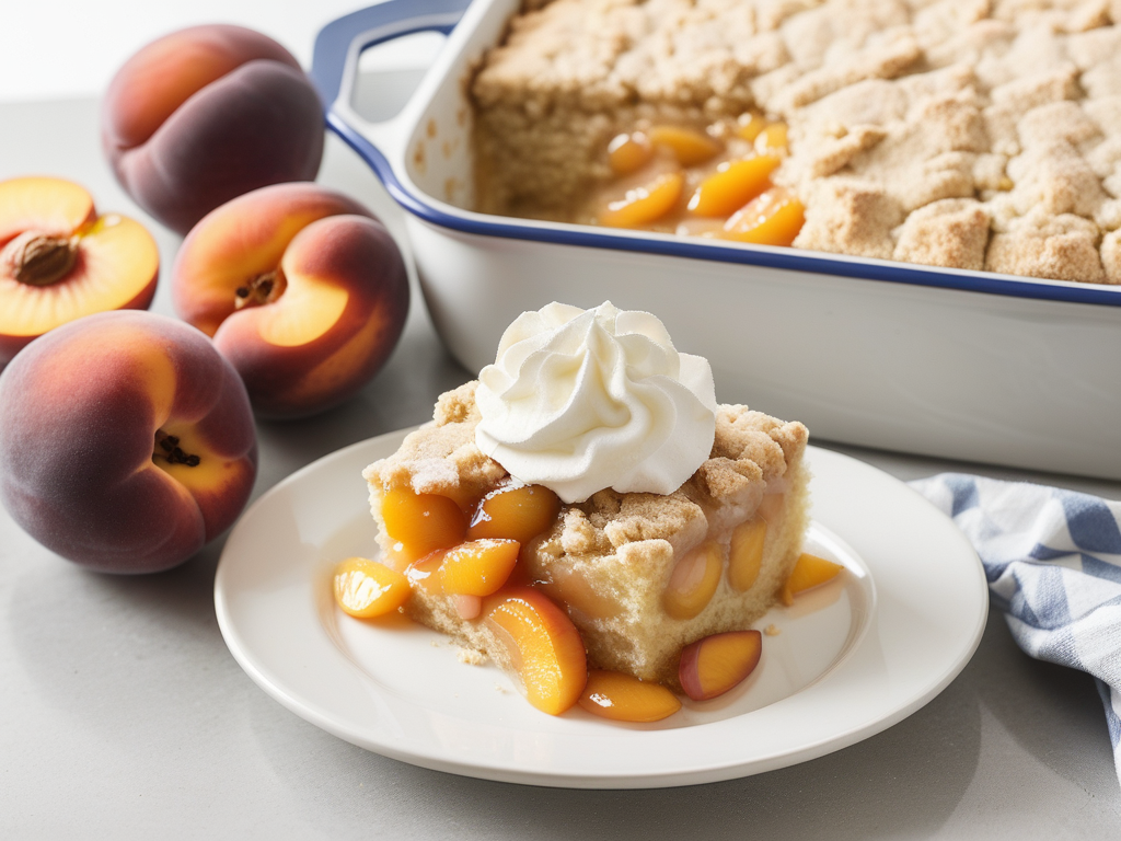 peach cobbler cake mix canned peaches