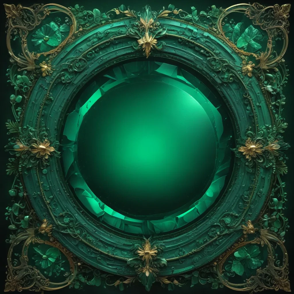 emerald green background
