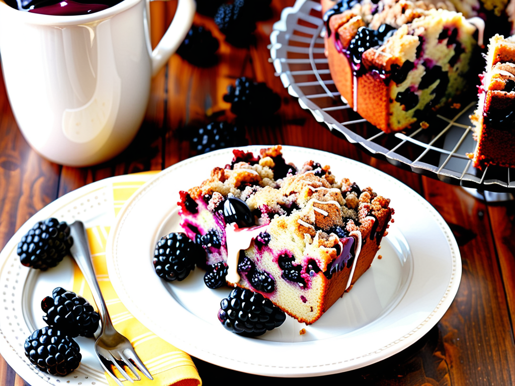 blackberry coffee cake sour cream