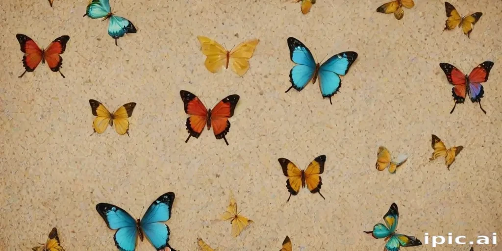background with butterflies