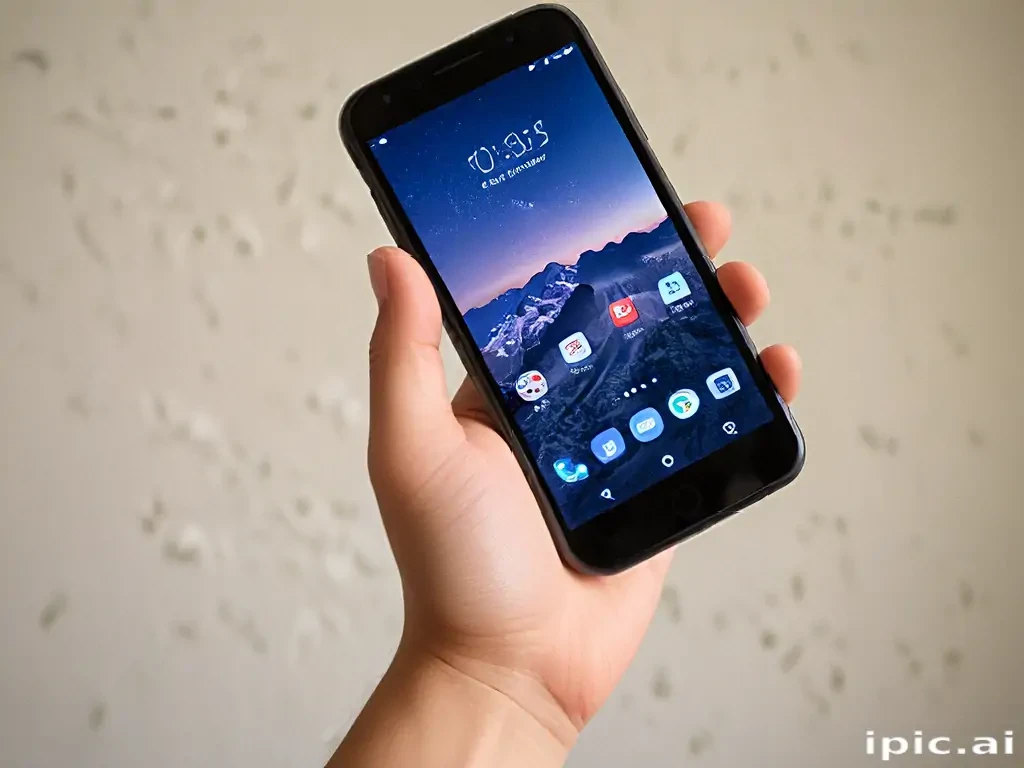 holding a phone