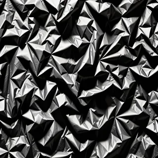 black crumpled paper