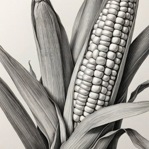 corn drawing