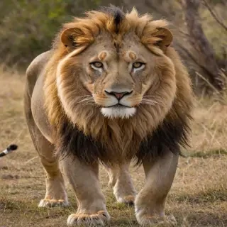 transparent lion