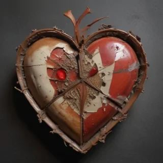 broken heart aesthetic
