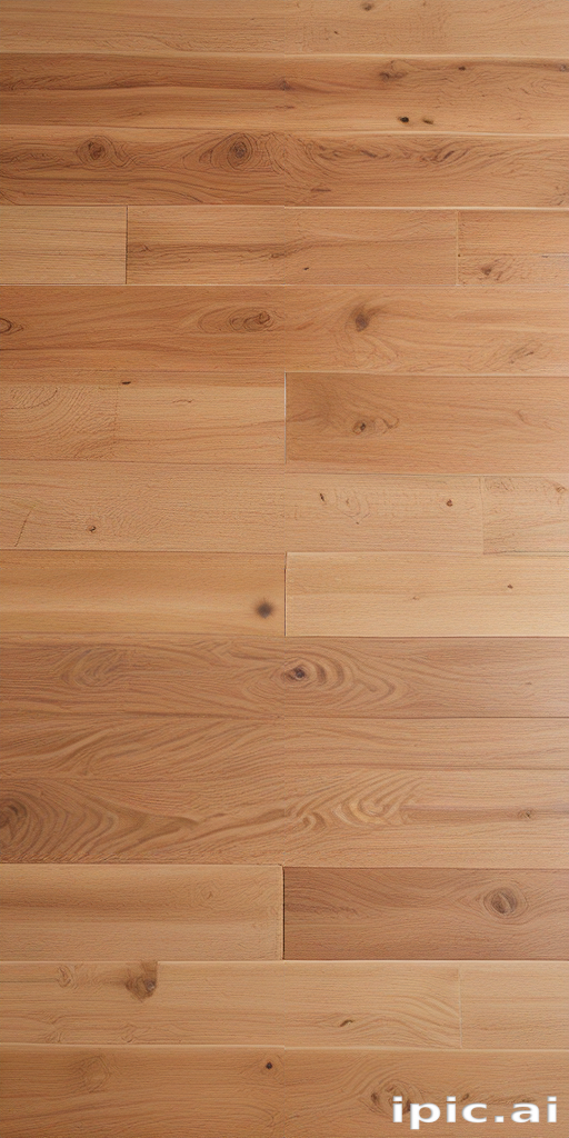 Natural Light Oak Hardwood Flooring with Varied Grain Patterns and Textures