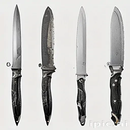 drawings of knives
