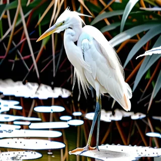 white heron