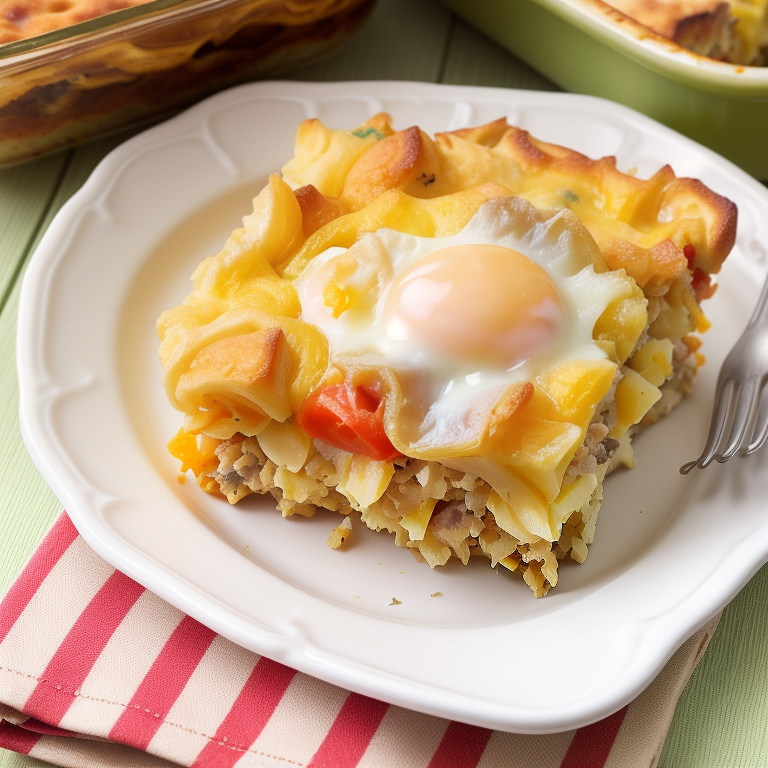 breakfast casserole with hawaiian rolls